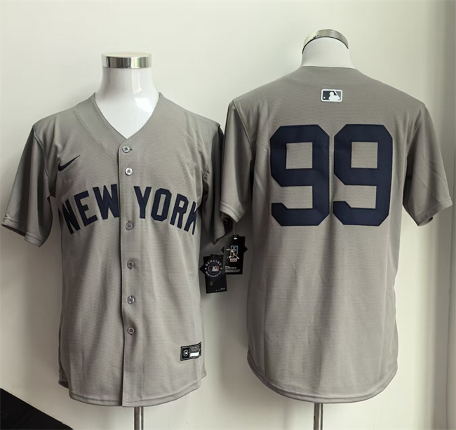 Men's Grey New York Yankees #99 Aaron Judge 2026 Limited Stitched Baseball Jersey